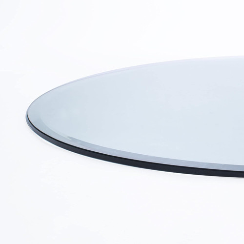 Round thick glass - round,