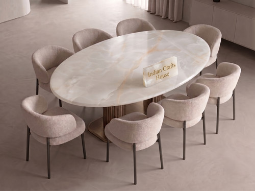 Custom oval white onyx - oval,