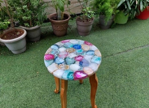 Agate table round - table,