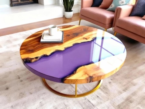 Purple resin river - resin,