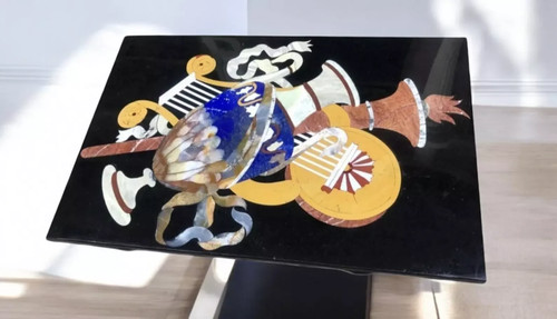 Semi precious marble inlay - marble, top