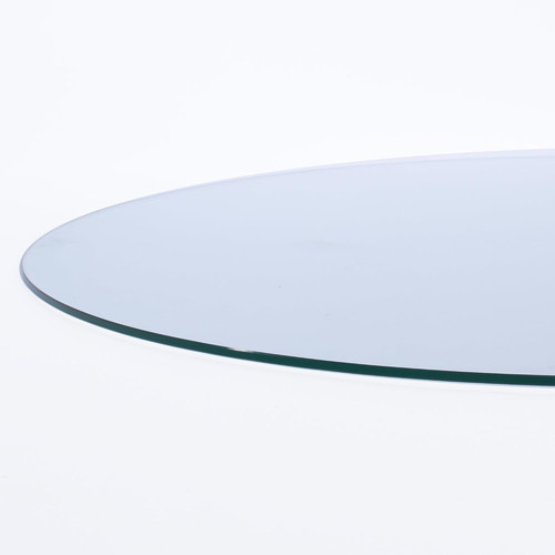Round thick glass - round,