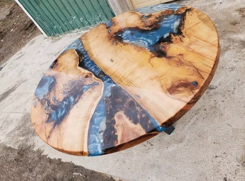 Round epoxy table - round, table,