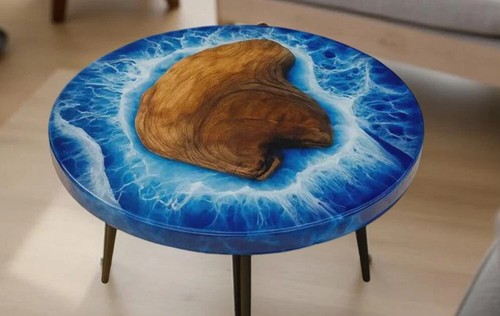 Ocean wave epoxy - 18",