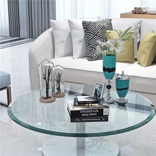 Clear round glass - clear,