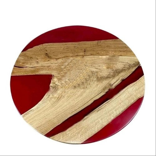 Wooden epoxy side table - epoxy,