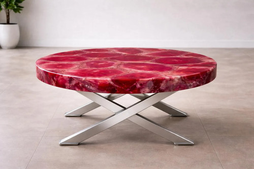 Ruby crystal mosaic surface - mosaic,