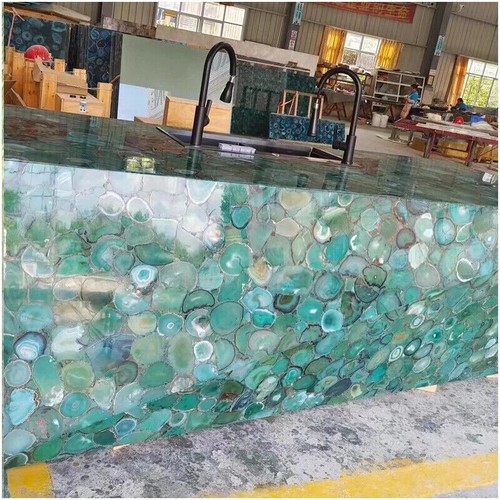 Green agate kitchen - , counter