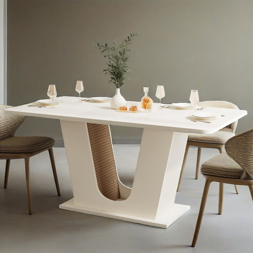 Rectangular dining table - dining,