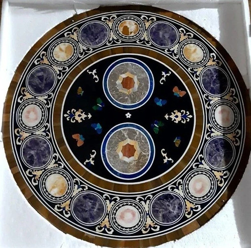 Pietra dura marble table top - pietra,