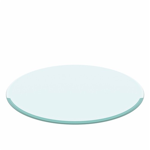 Clear round glass table - 32",