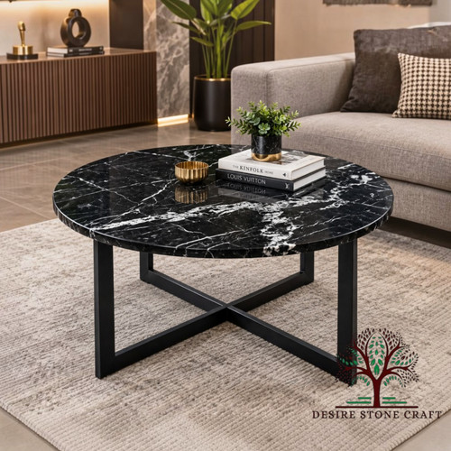 Round black marquina marble - marquina,