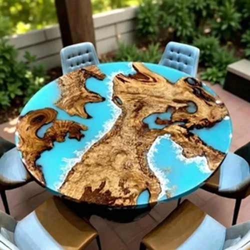 Aerial beach art epoxy - aerial,
