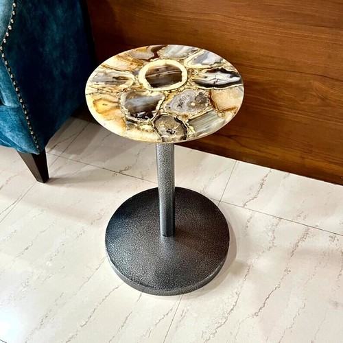 Natural agate table - top, for