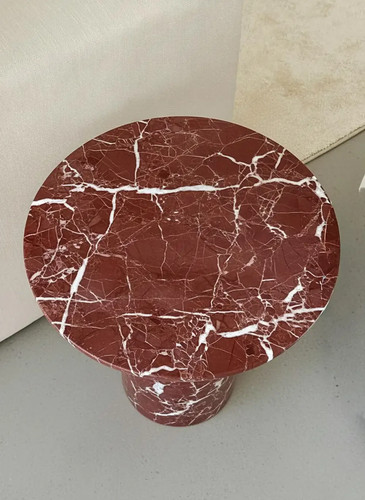 Red rosso levanto marble table - red,